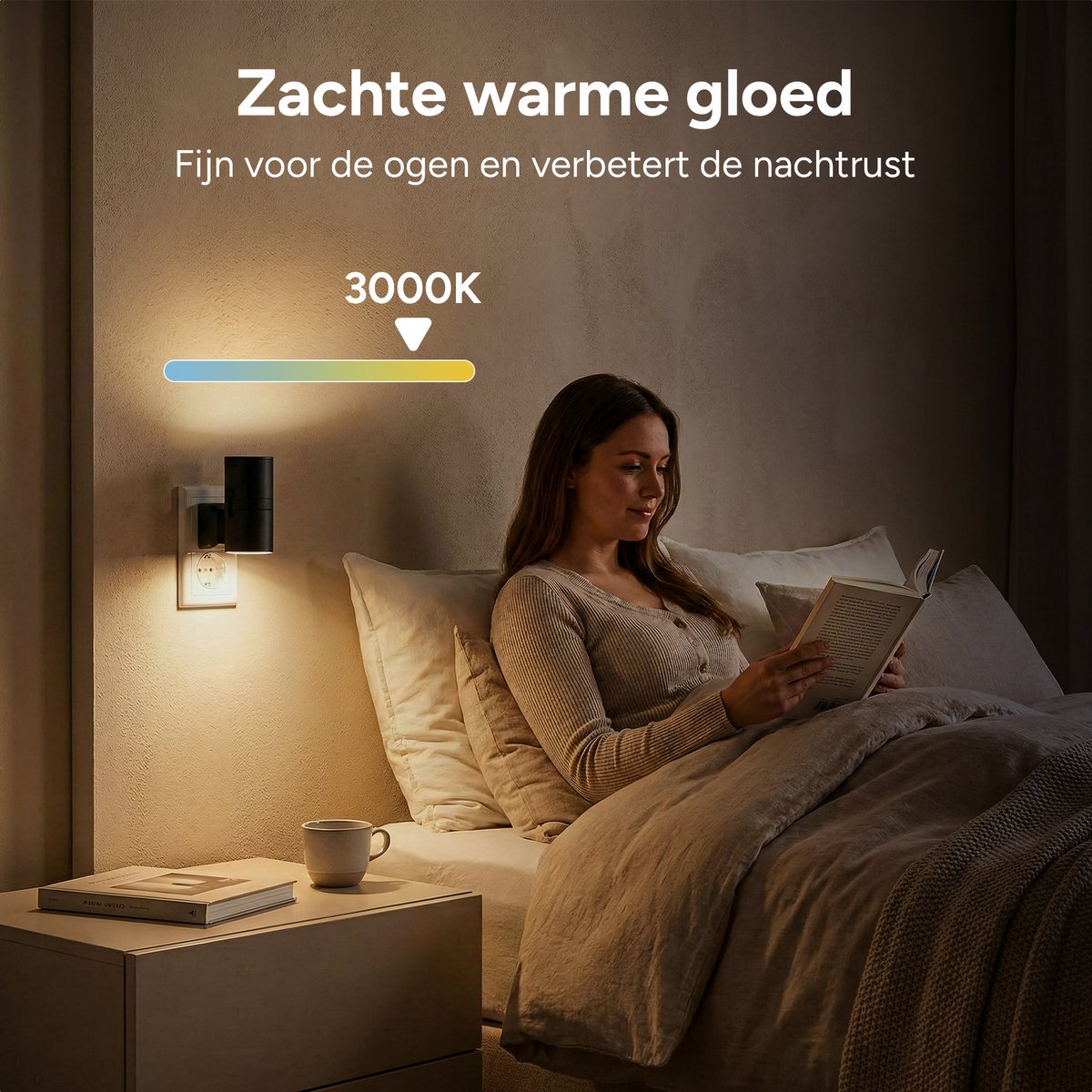 Stekkerlamp Zwart - Met Lichtsensor