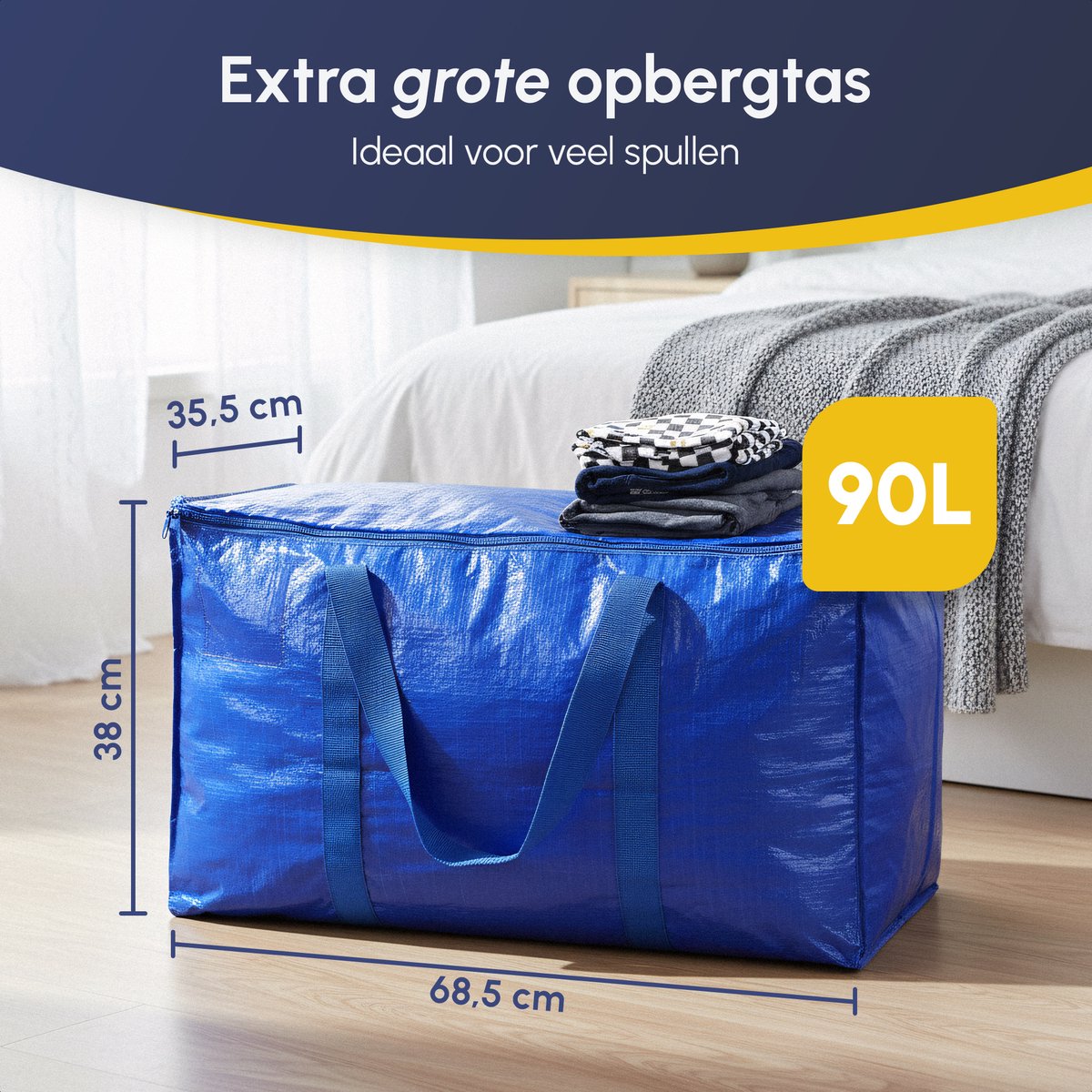 Verhuis & Opbergtassen - 4 Stuks