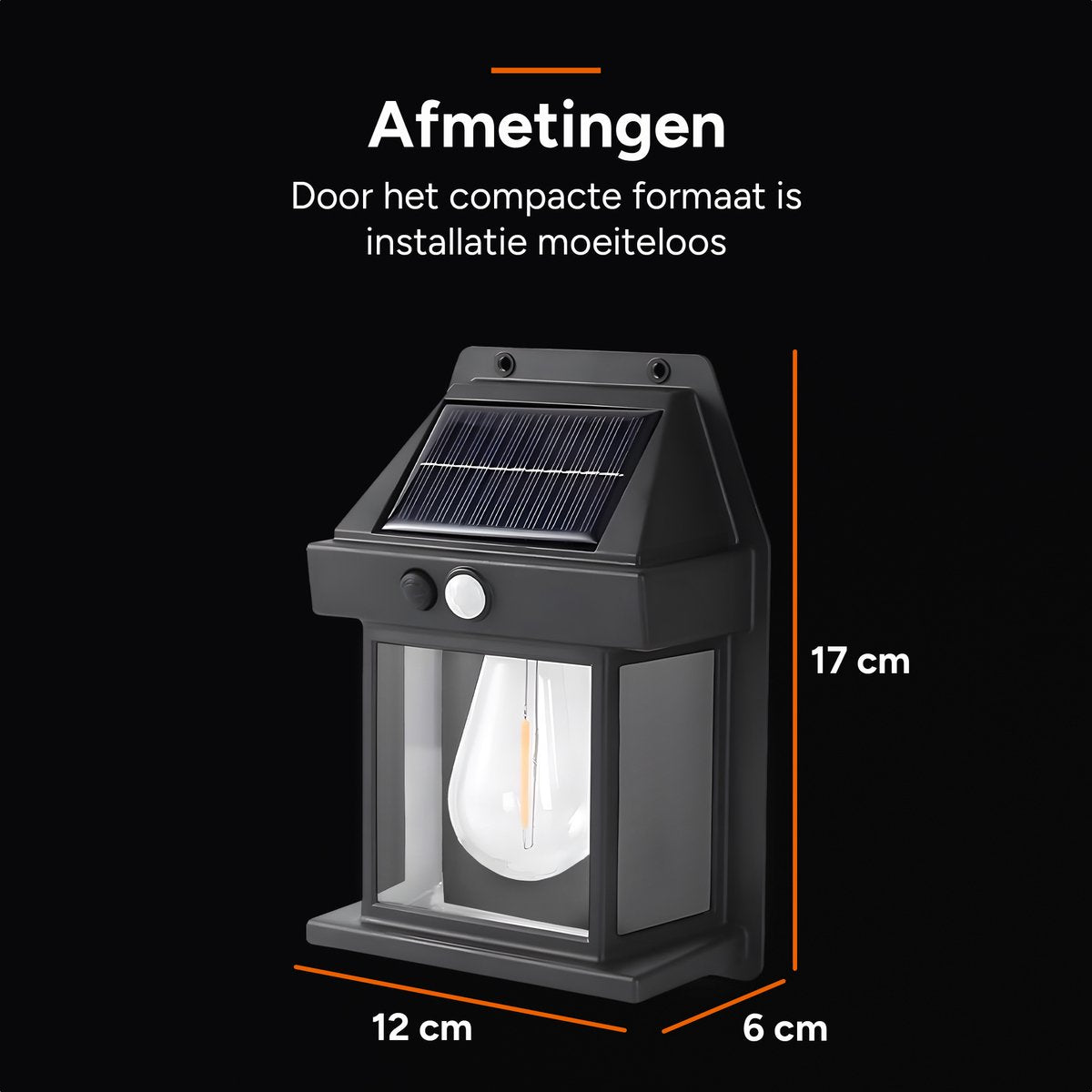 Solar Buitenlamp met Bewegingssensor - 2 Stuks