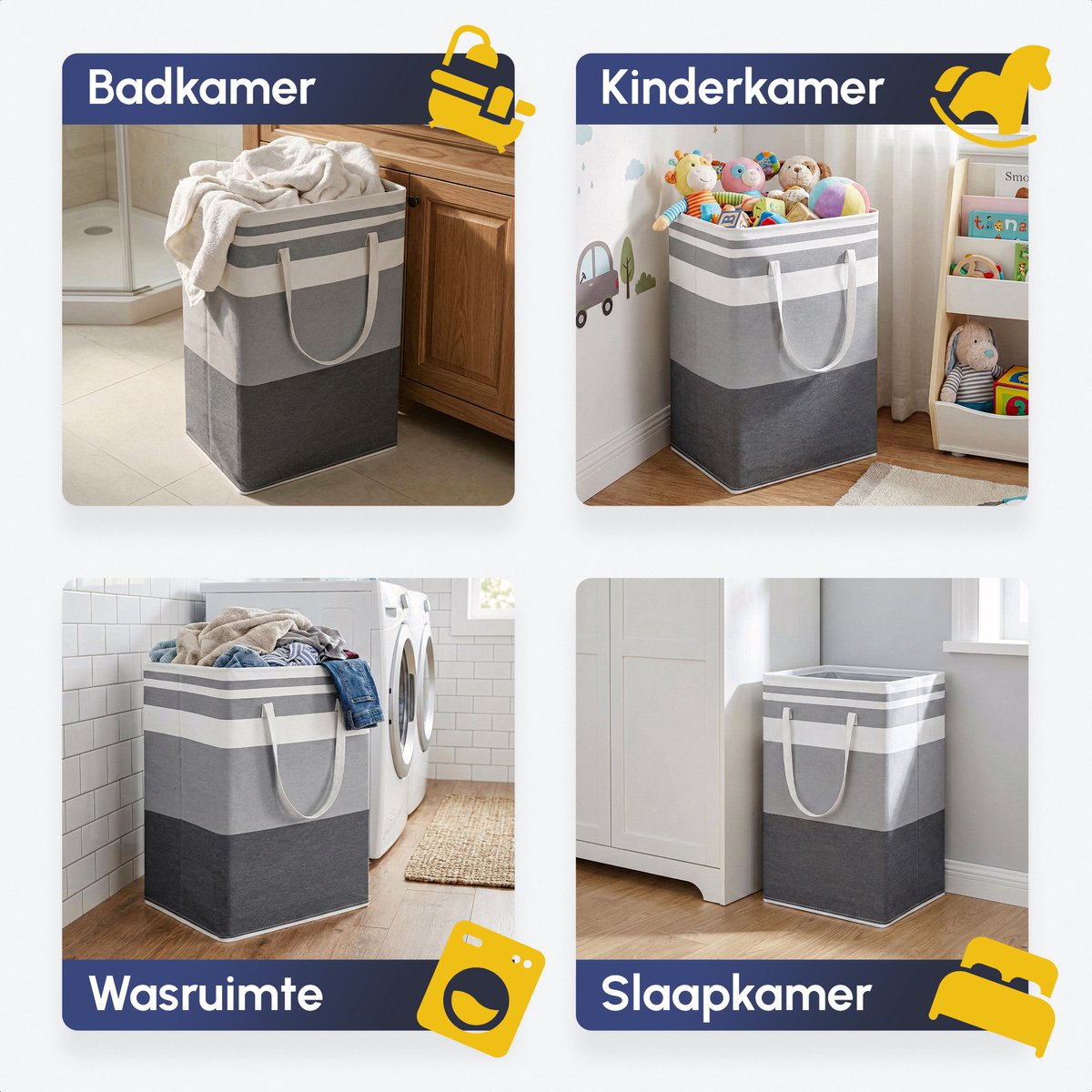 Wasmand 75 L - 2 Stuks