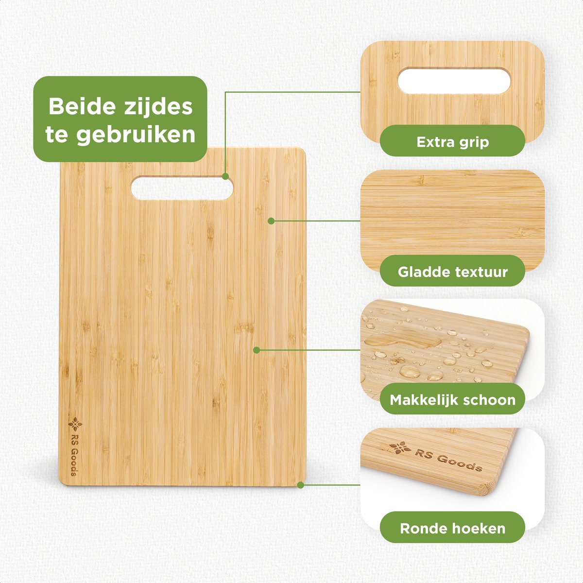 Snijplank Bamboe - 3 Stuks