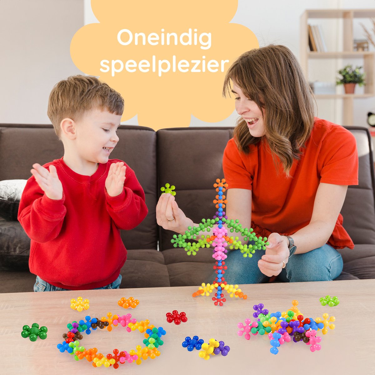 Mega Bouwblokken Set 160 Stuks - Met Voorbeeldboekje