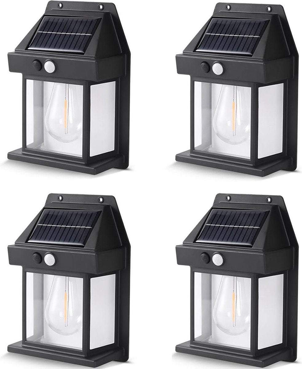 Buitenlamp op Zonne Energie - 4 Stuks