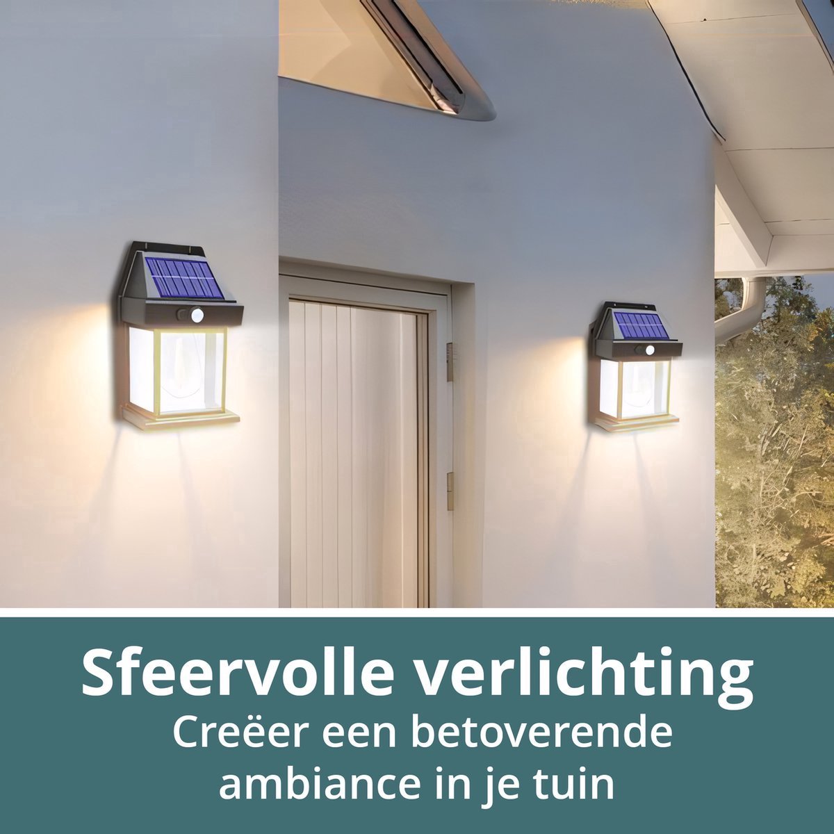 Buitenlamp op Zonne Energie - 4 Stuks