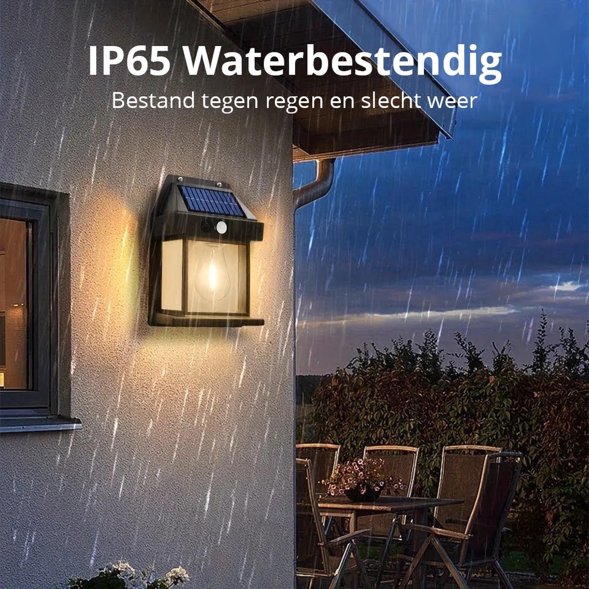 Buitenlamp op Zonne Energie - 4 Stuks