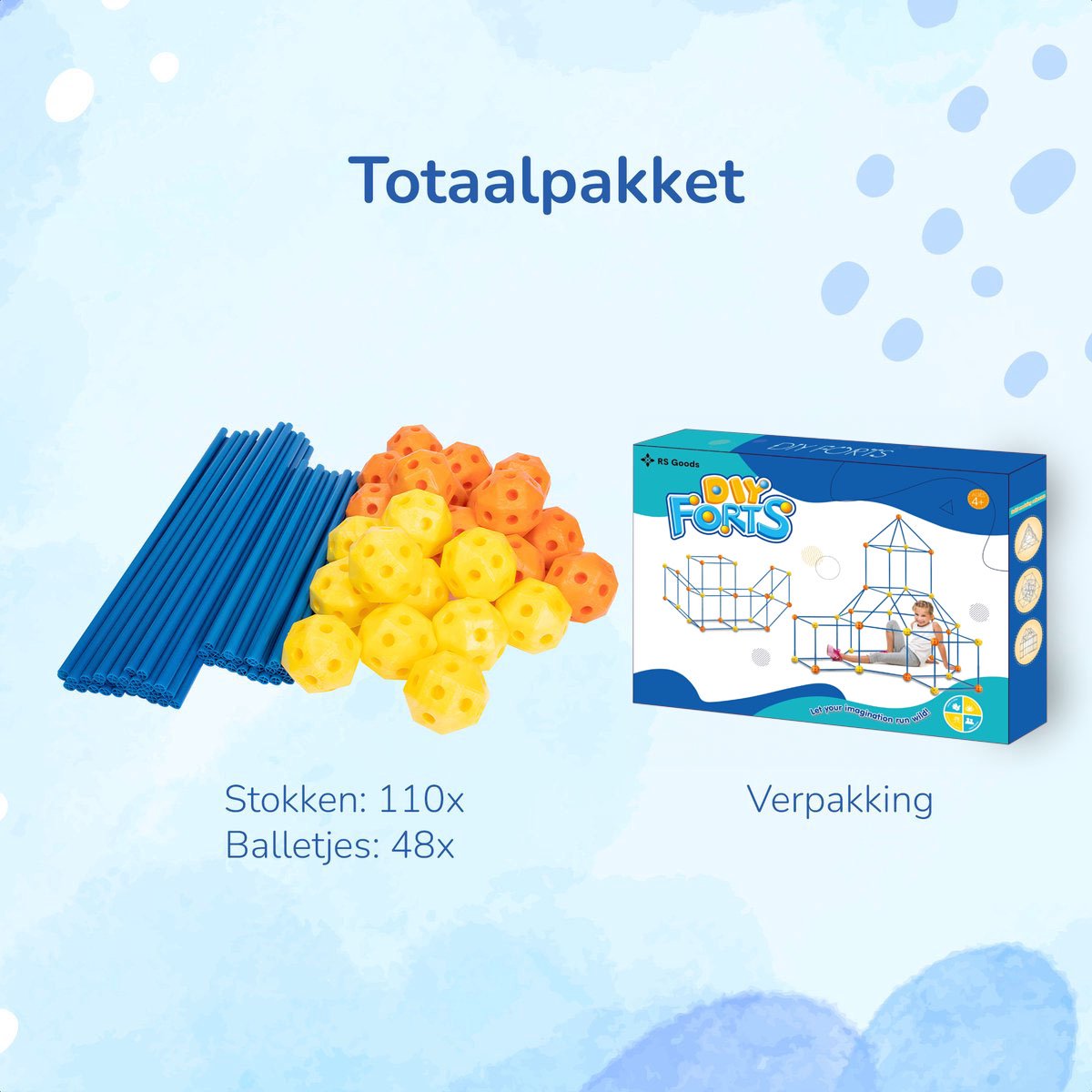 Fort Bouwpakket met 158 Onderdelen