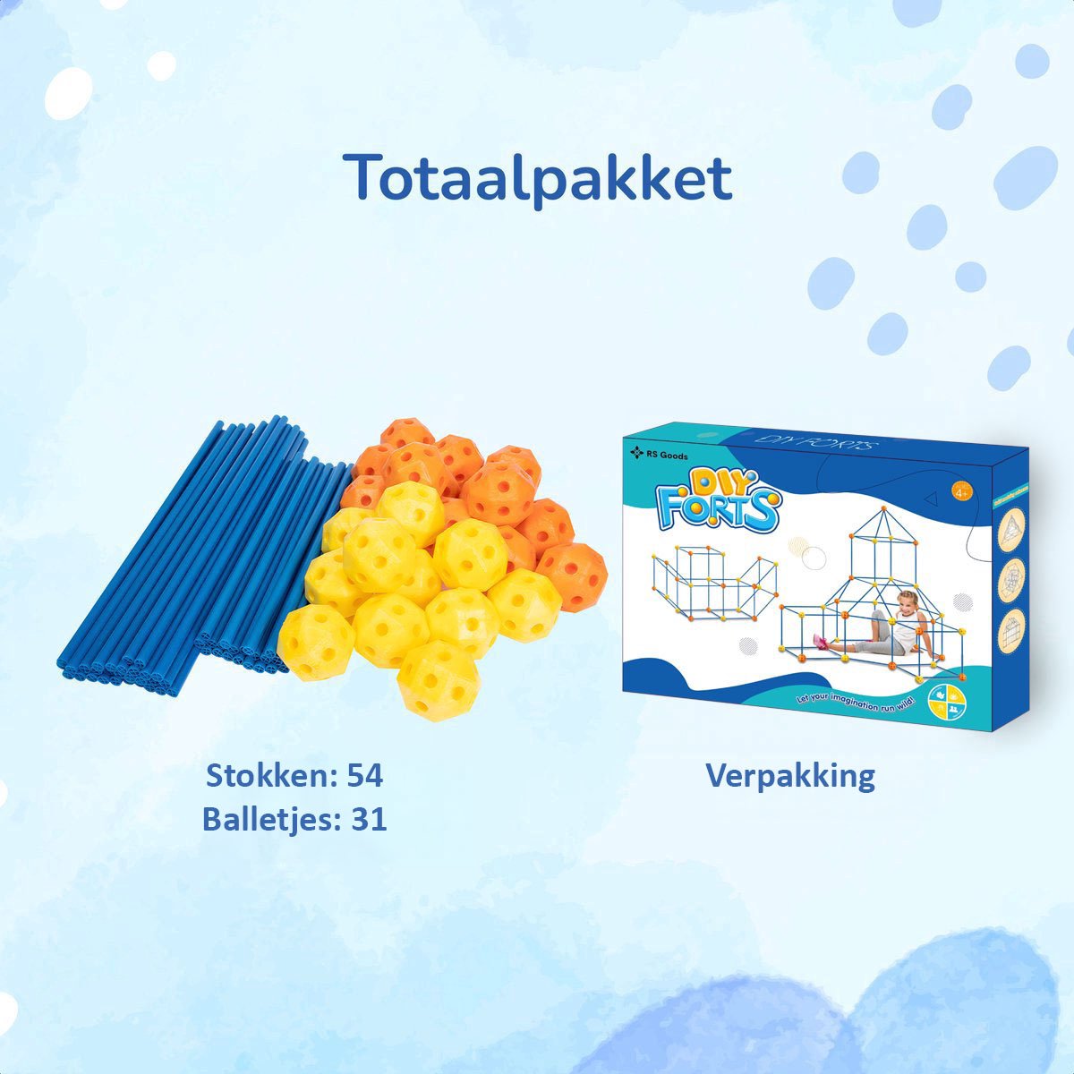 Fort Bouwpakket met 85 Onderdelen