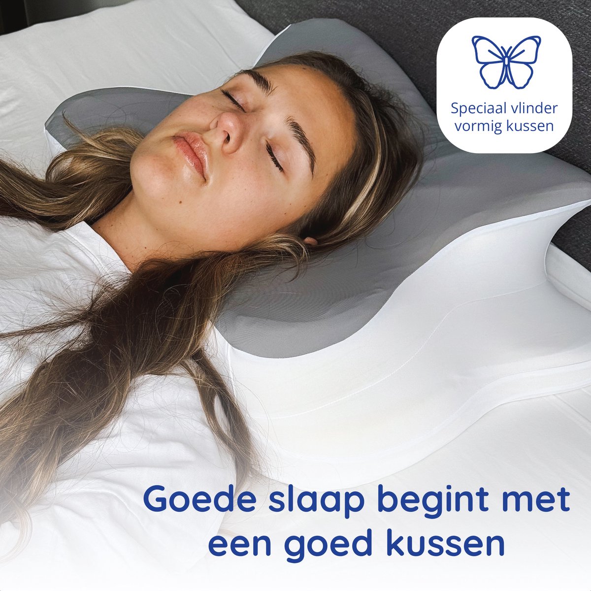 Ergonomisch Hoofdkussen - Zacht - Voor Rug- en Zijslapers
