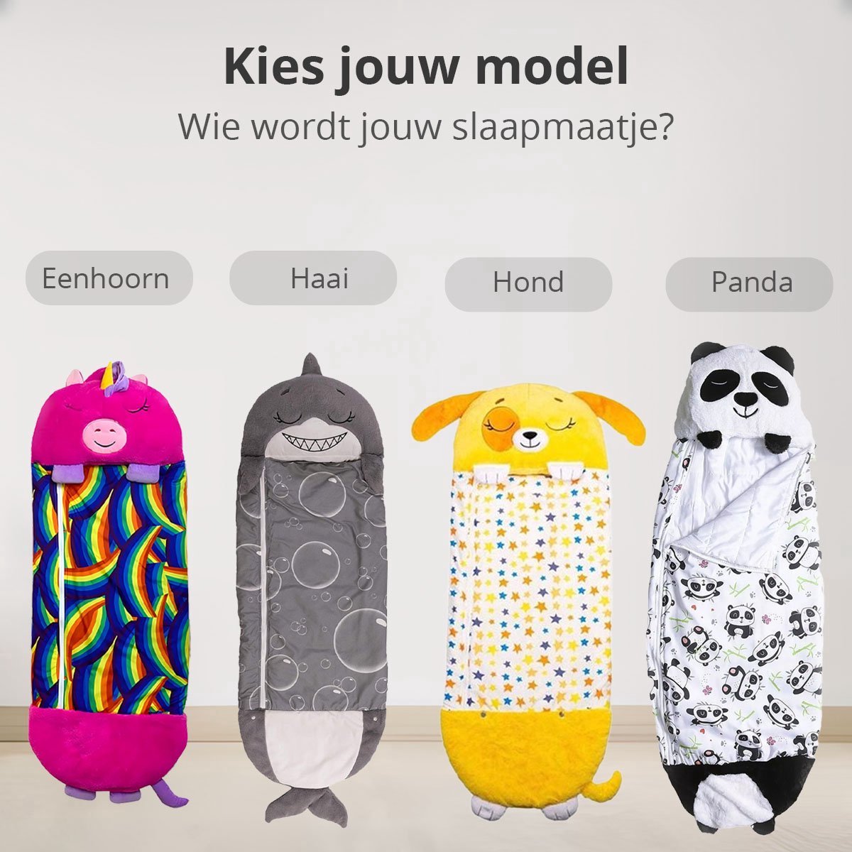 Kinderslaapzak Haai tot 12 Jaar - Geschikt tot 150 cm Lichaamslengte