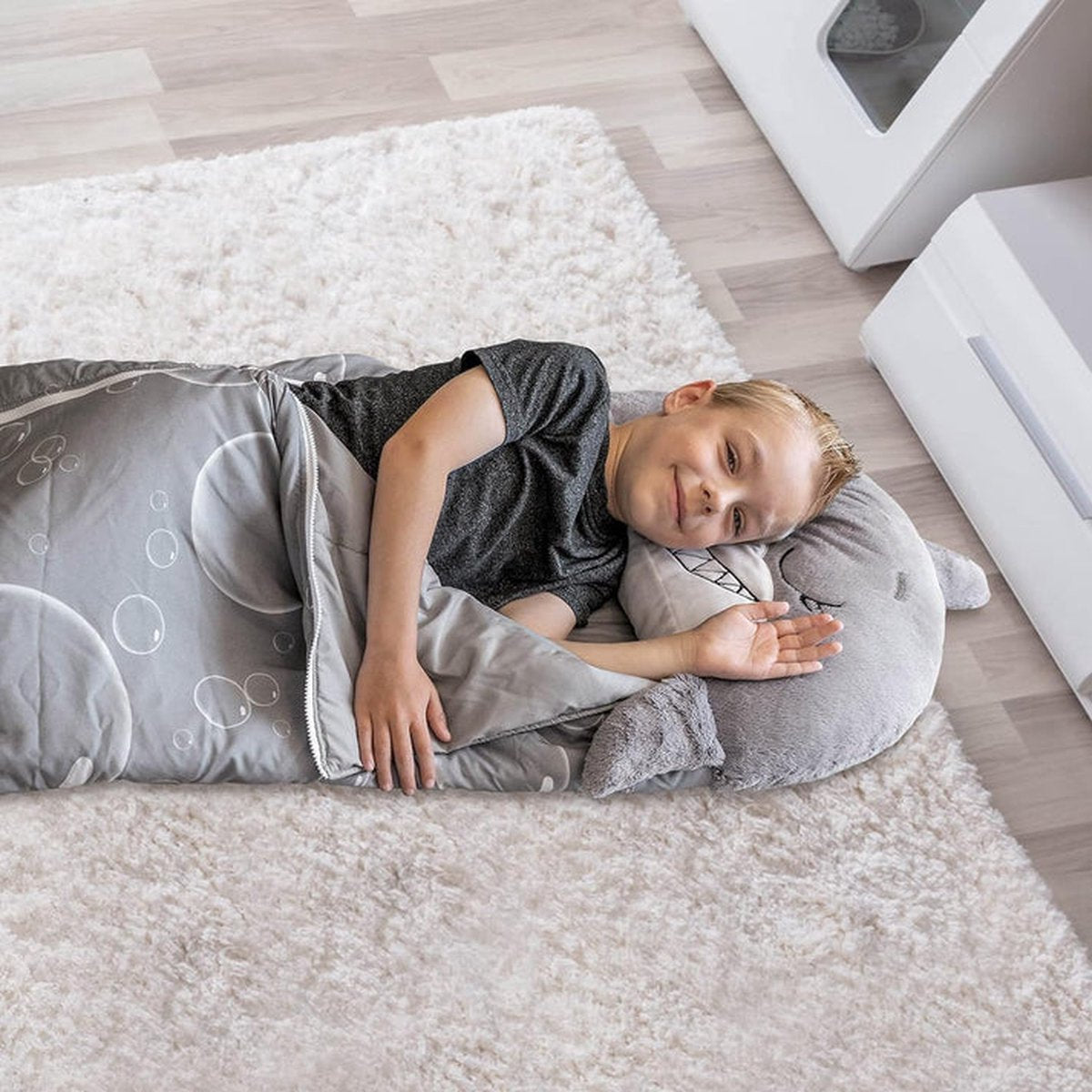 Kinderslaapzak Haai tot 12 Jaar - Geschikt tot 150 cm Lichaamslengte