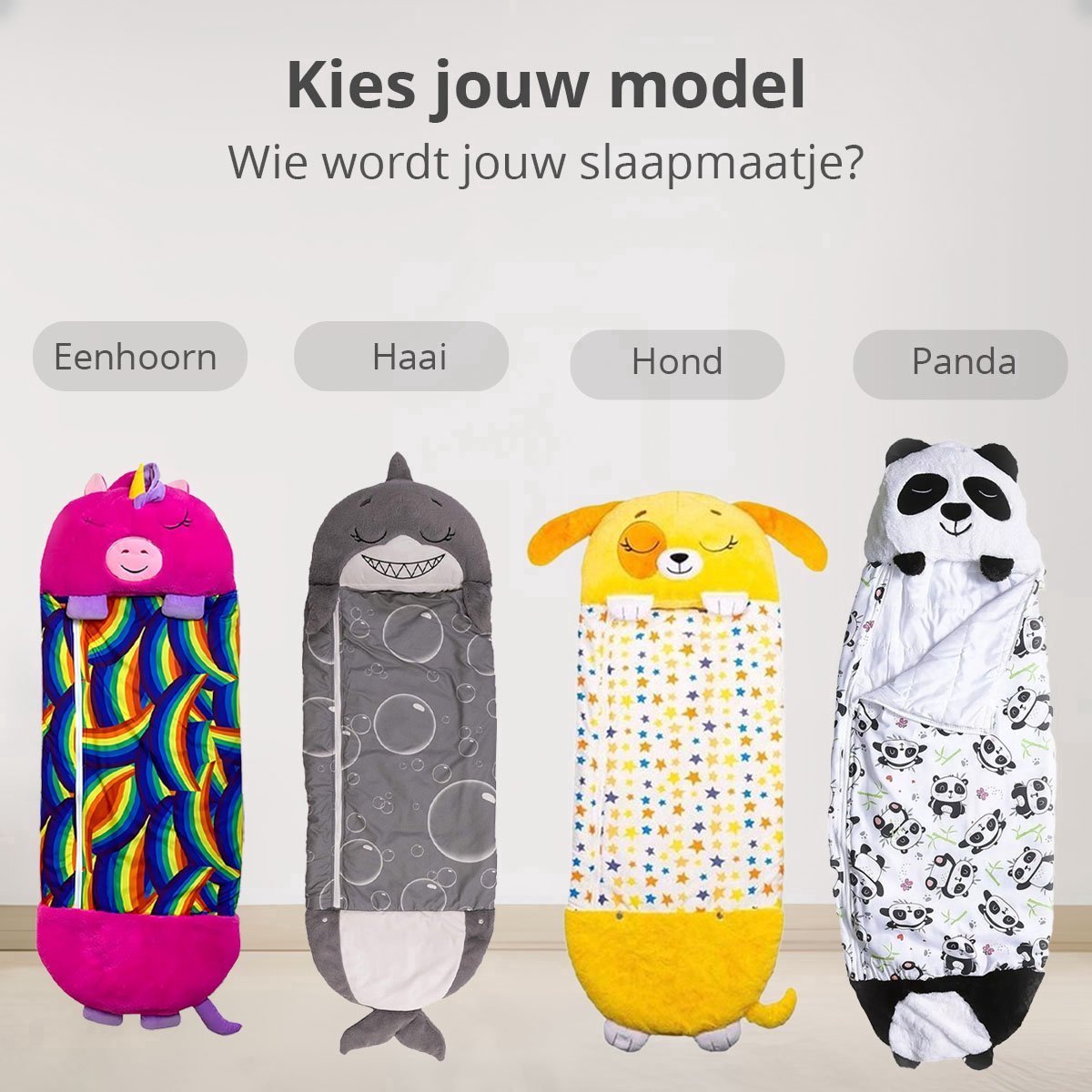 Kinderslaapzak Panda tot 12 Jaar - Geschikt tot 150 cm Lichaamslengte