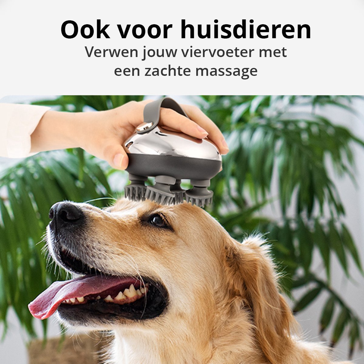 Elektrisch Hoofdmassage Apparaat - Zilver