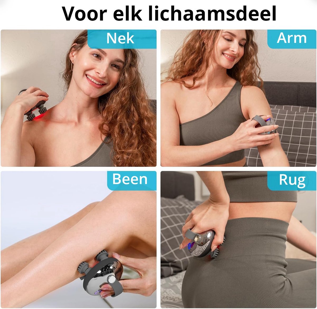 Elektrisch Hoofdmassage Apparaat - Zilver