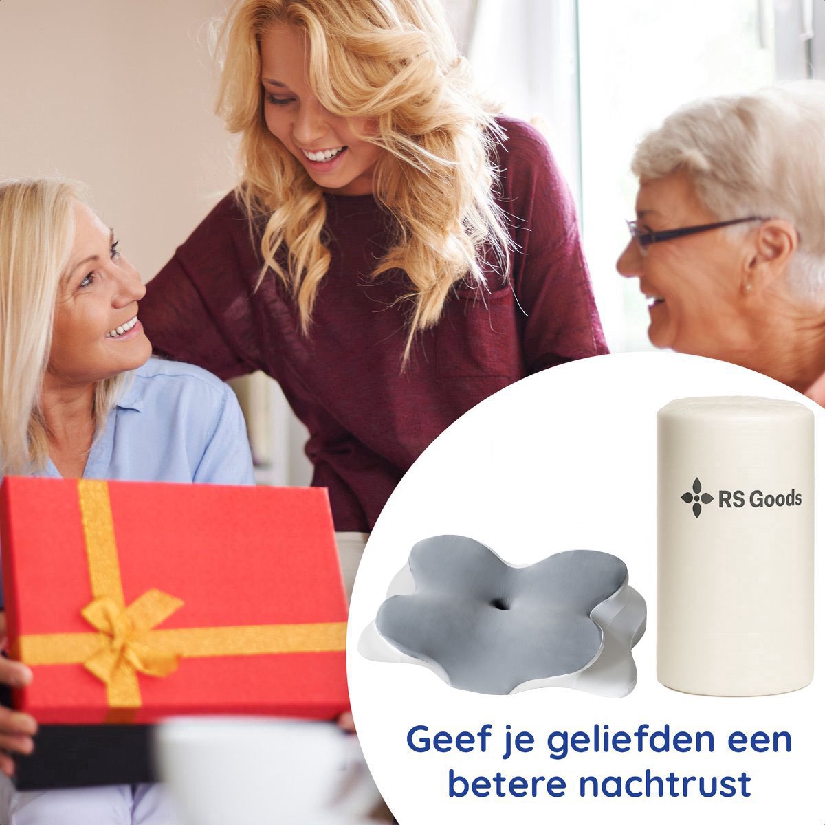 Ergonomisch Hoofdkussen - Zacht - Voor Rug- en Zijslapers