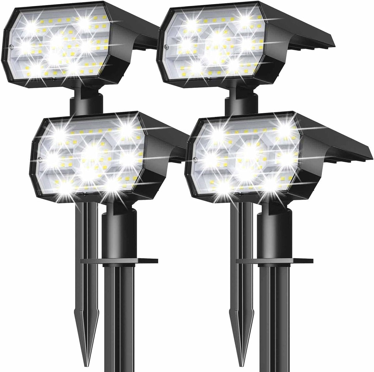 Luxe buitenlamp op Zonne Energie - 4 Stuks