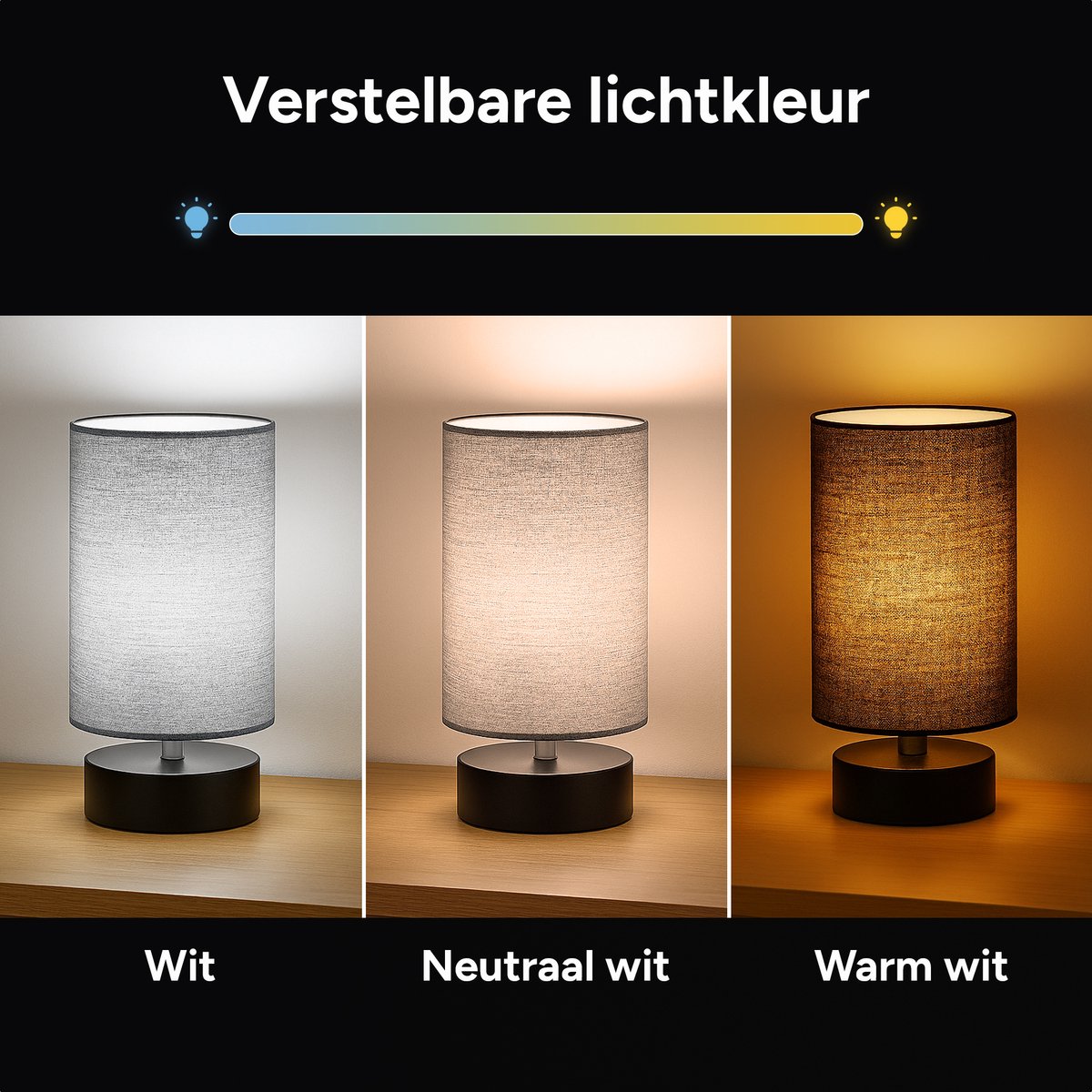 Nachtlamp - 3 Lichtkleuren