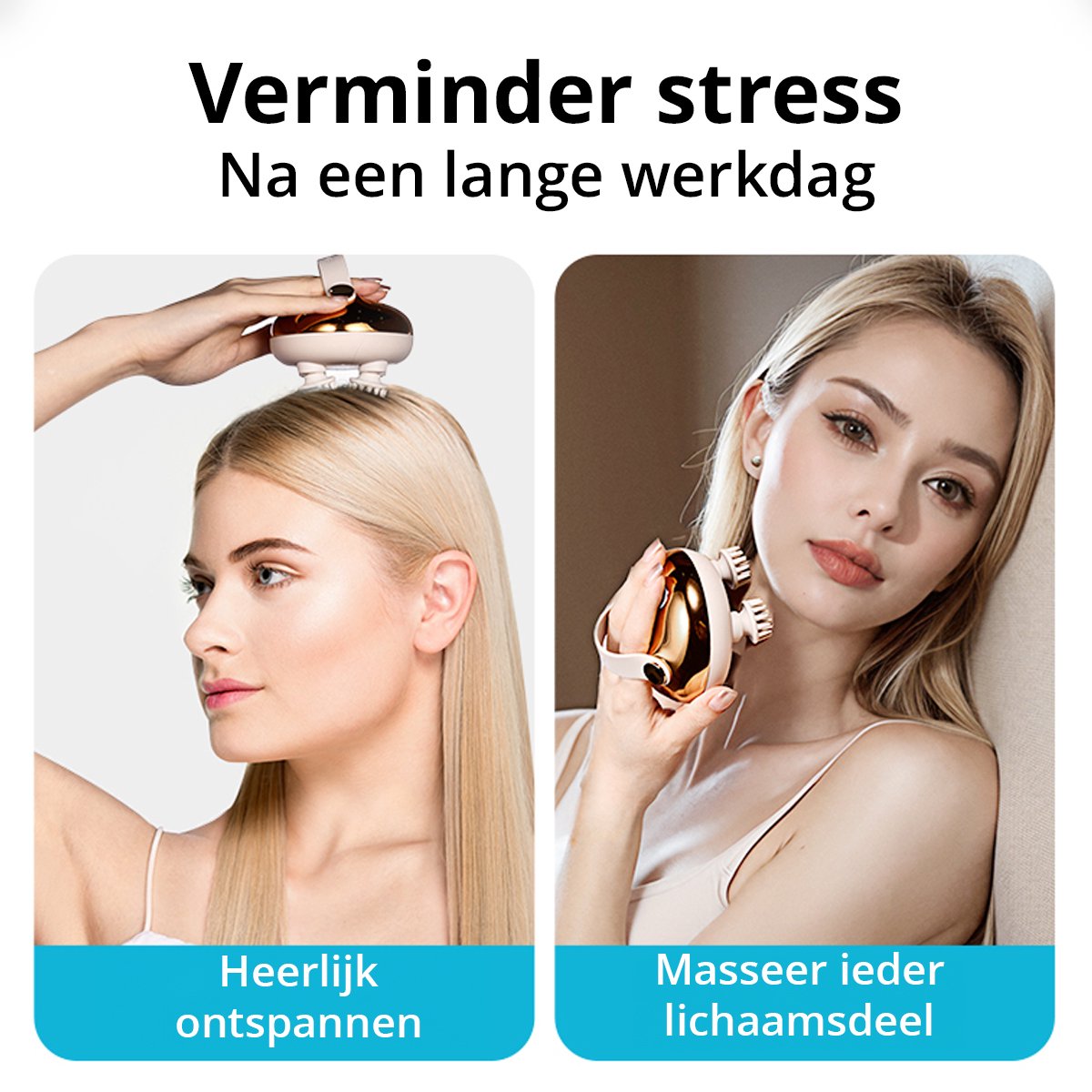 Elektrisch Hoofdmassage Apparaat - Goud