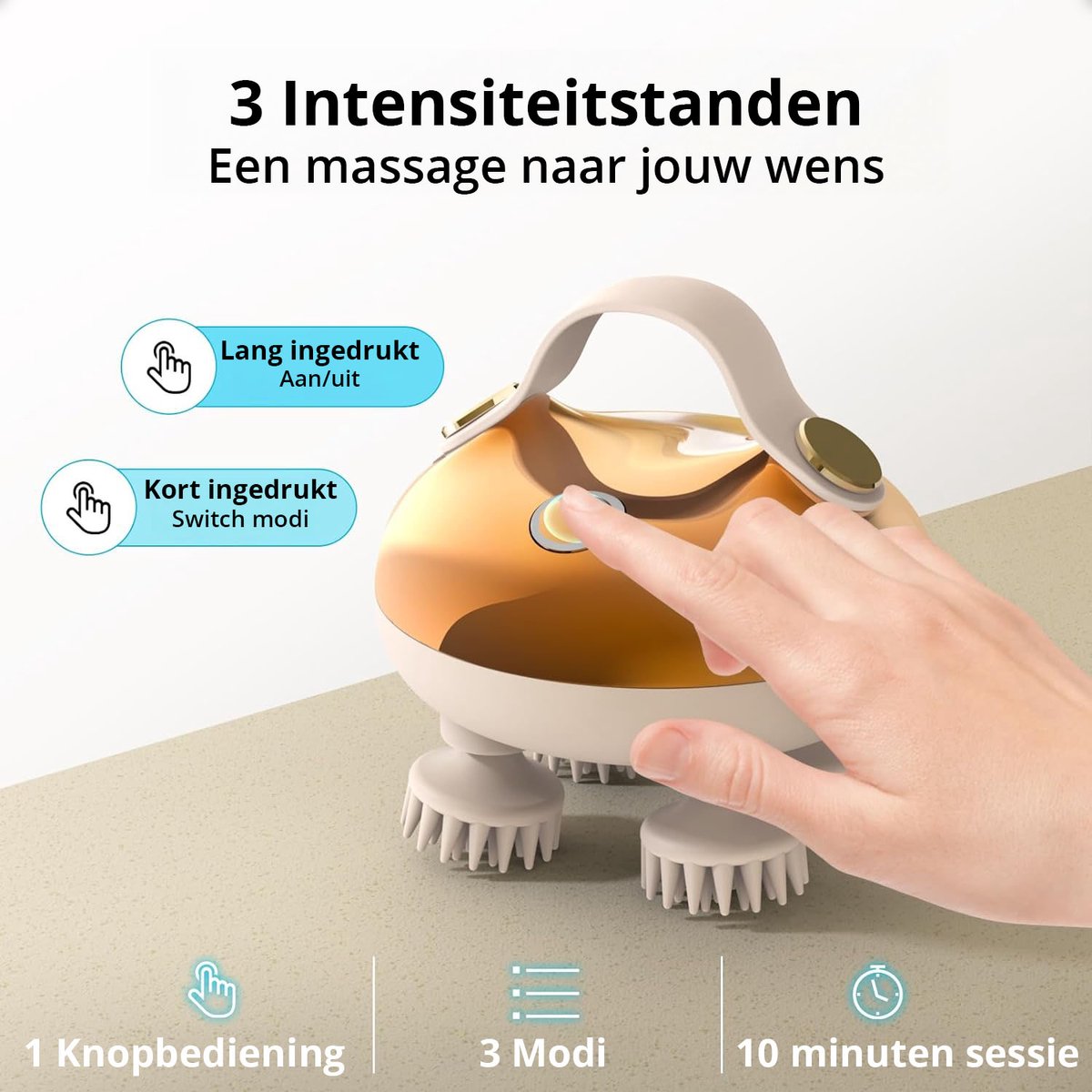 Elektrisch Hoofdmassage Apparaat - Goud