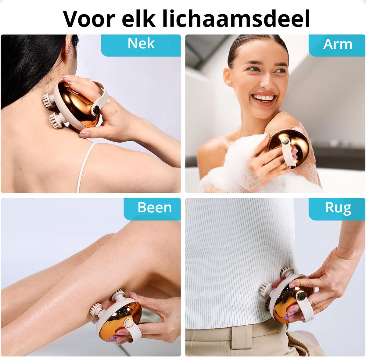 Elektrisch Hoofdmassage Apparaat - Goud