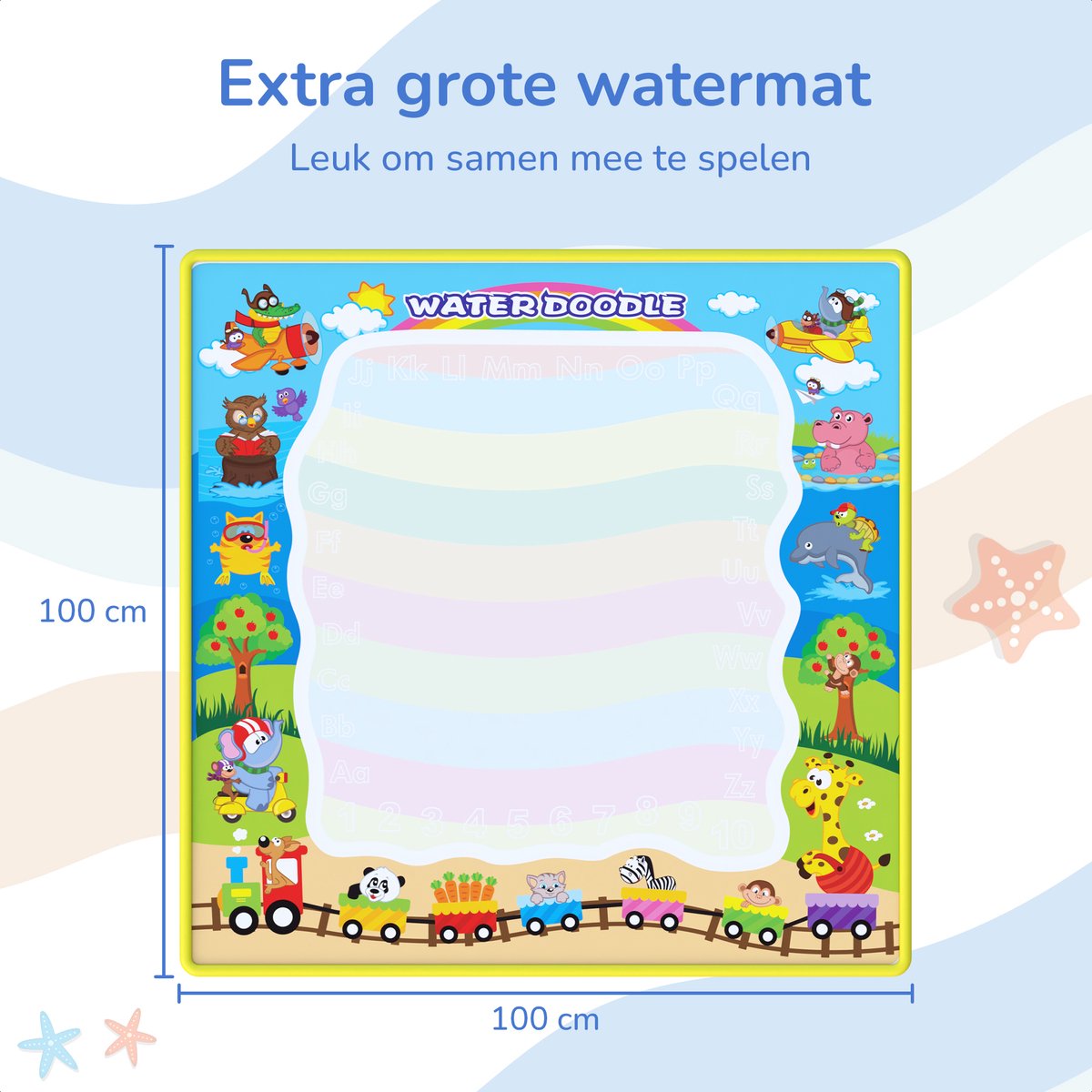 Water Tekenmat met 18 Accessoires
