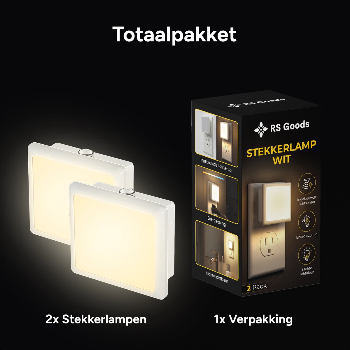 Nachtlampje Stopcontact - 2 Stuks