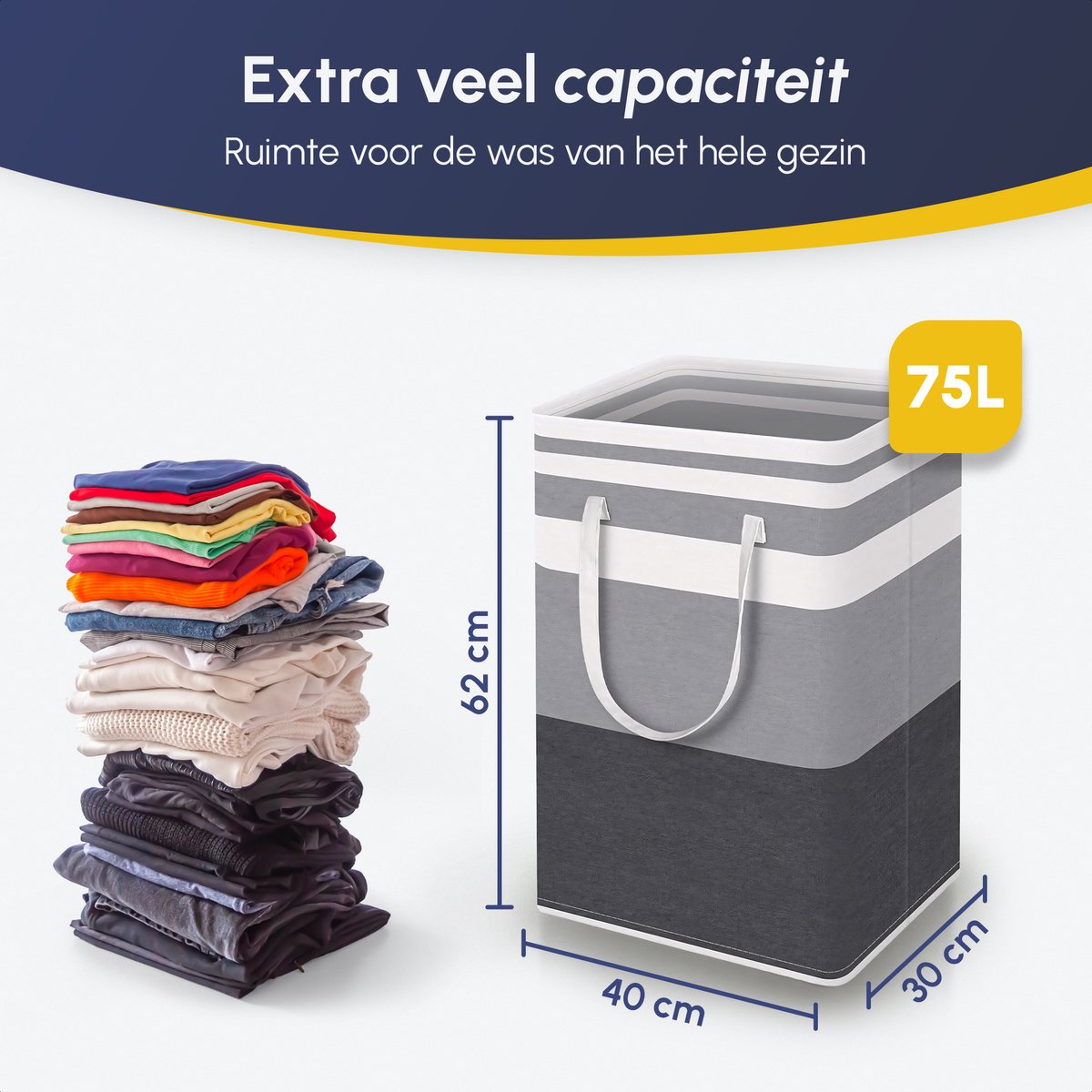 Wasmand 75 L - 2 Stuks