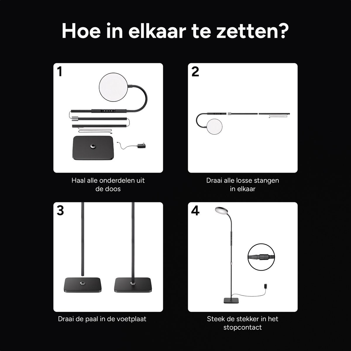 Vloerlamp met afstandsbediening