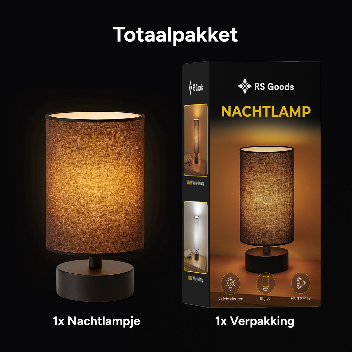 Nachtlamp - 3 Lichtkleuren
