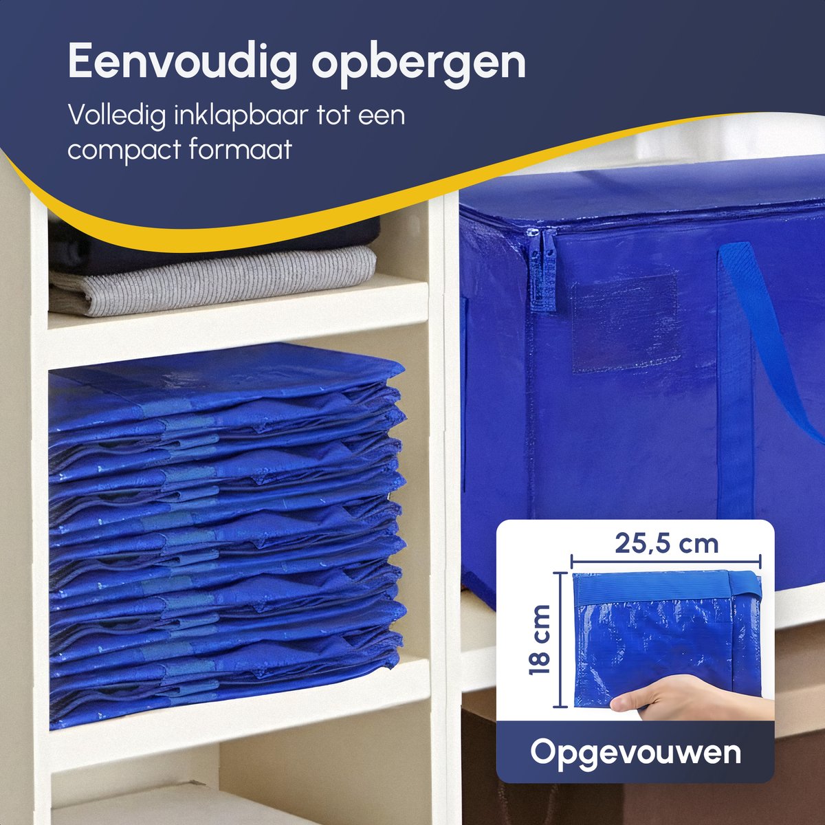 Verhuis & Opbergtassen - 4 Stuks