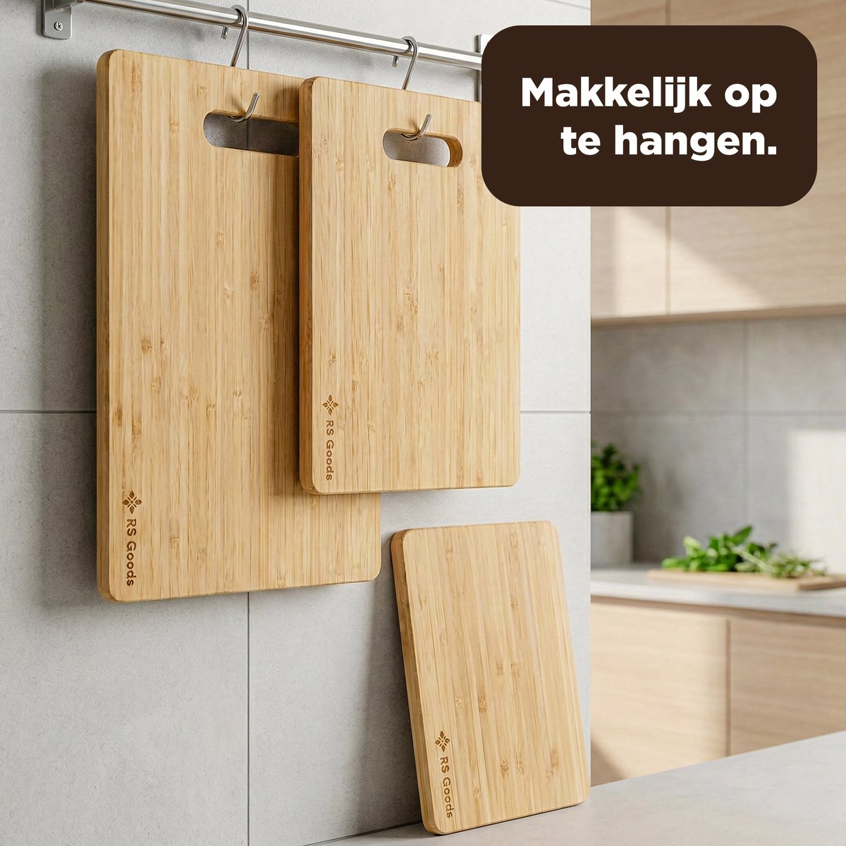 Snijplank Bamboe - 3 Stuks