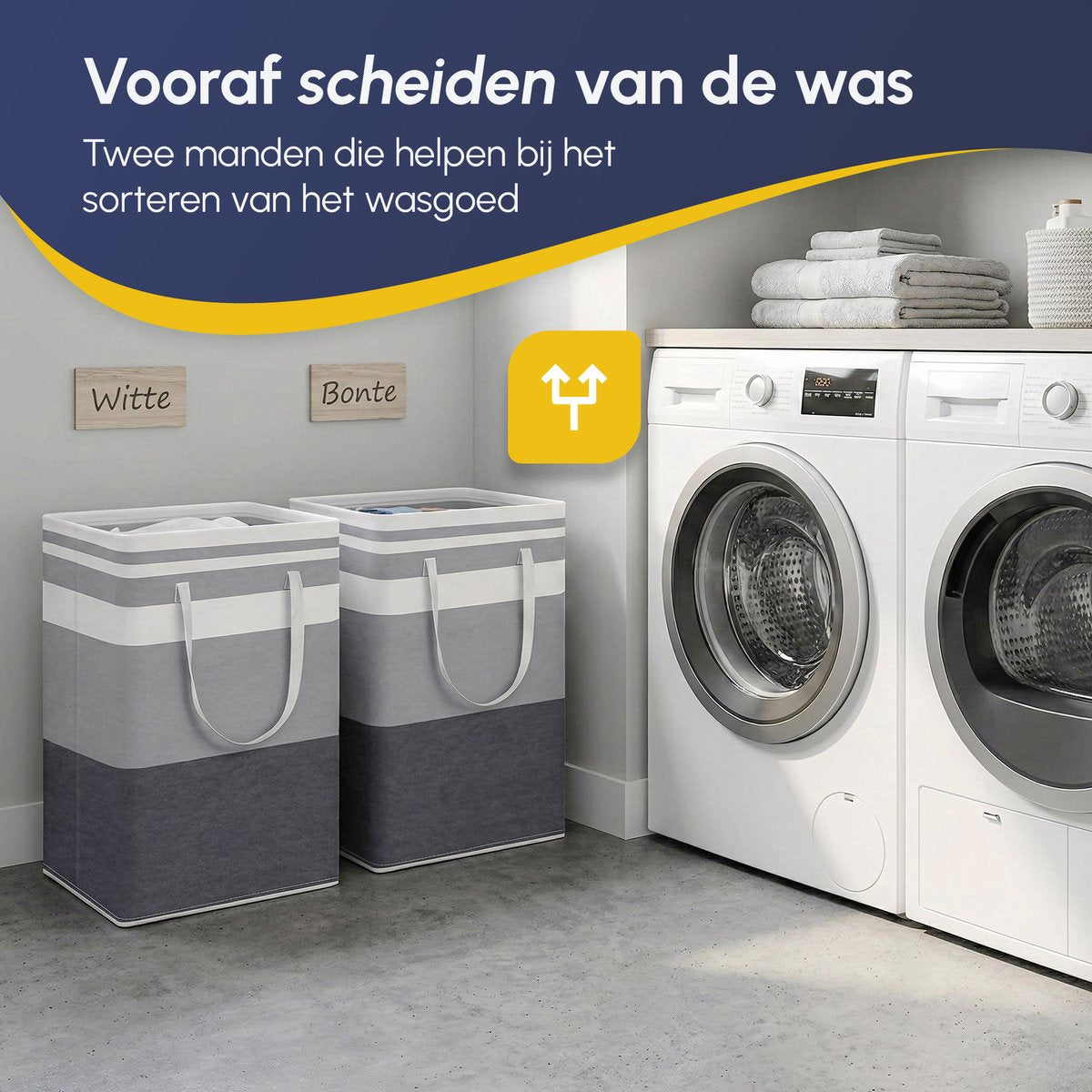 Wasmand 75 L - 2 Stuks