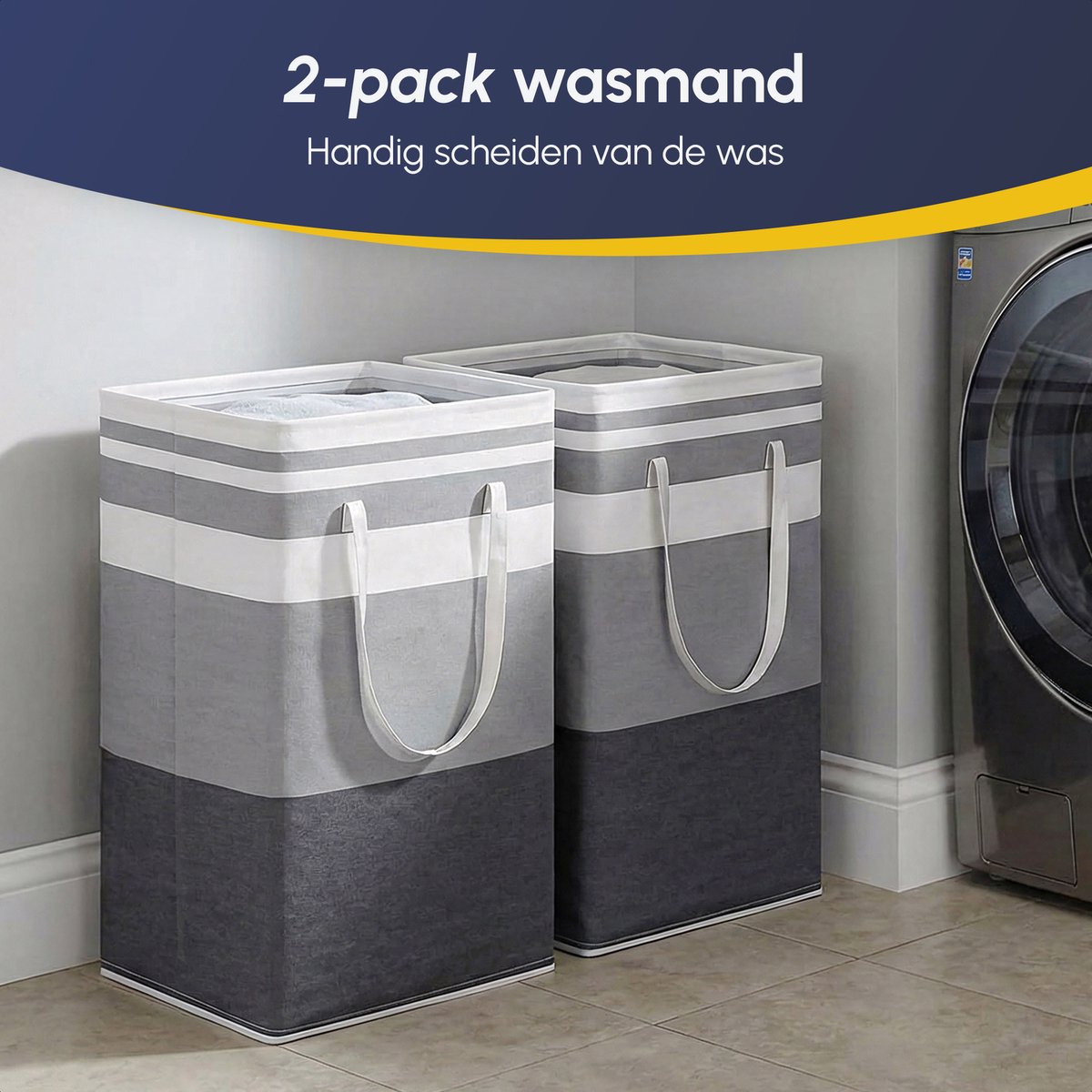 Wasmand 75 L - 2 Stuks