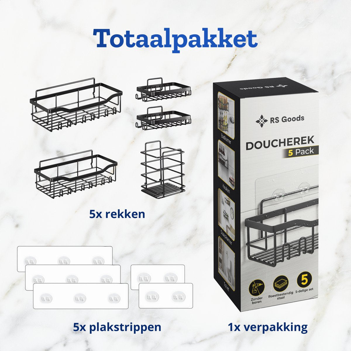 Doucherek - 5 Stuks
