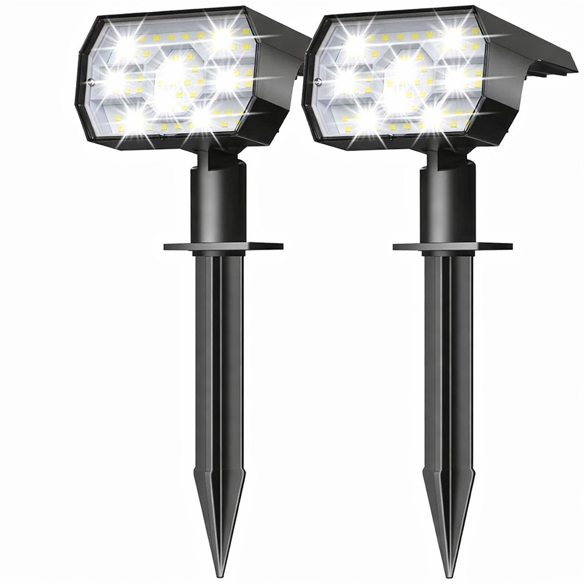 Buitenlamp op Zonne Energie - 2 Stuks