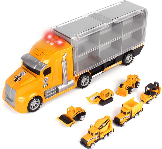 Constructie speelgoedtruck - Met 6 extra auto’s