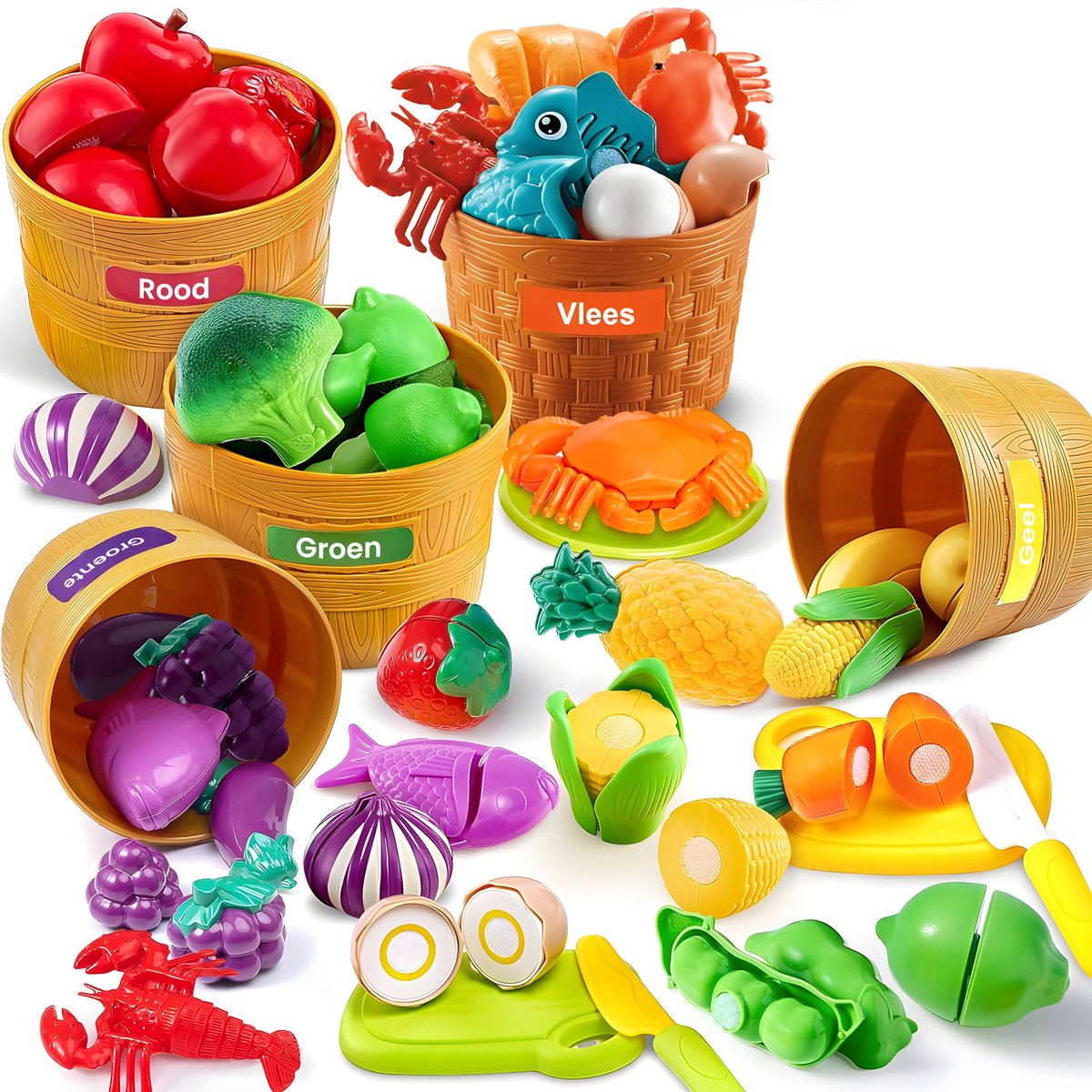Sorteer Speelgoed Fruit Set - 35 Onderdelen