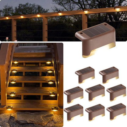 LED Wandlampjes op Zonne Energie - 8 Stuks