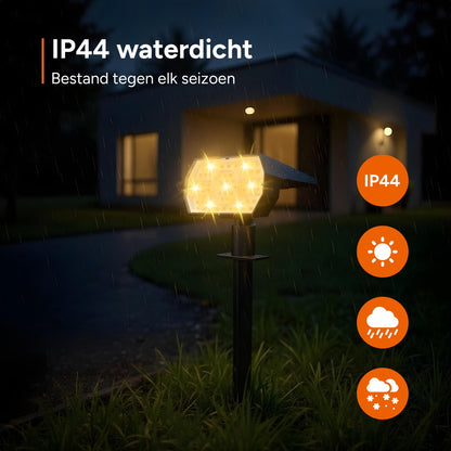Luxe buitenlamp op Zonne Energie - 4 Stuks