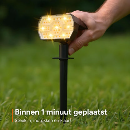 Luxe buitenlamp op Zonne Energie - 4 Stuks